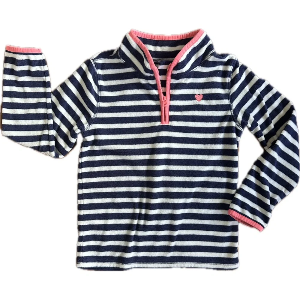 Oshkosh girls fleece 1/4 zip sweatshirt size 6/6x
